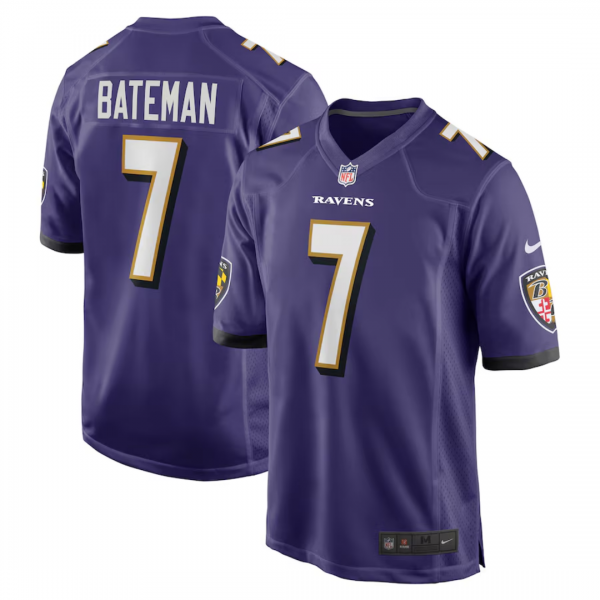 Rashod Bateman Baltimore Ravens Jersey