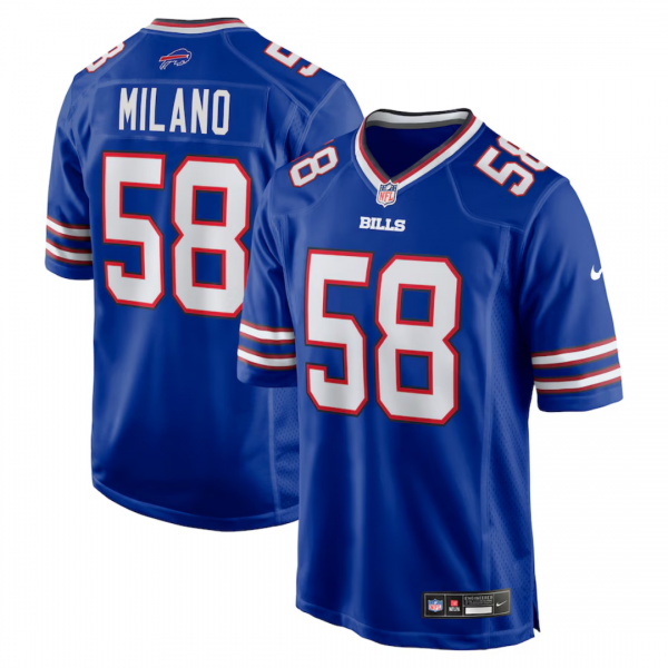 Matt Milano Buffalo Bills Jersey