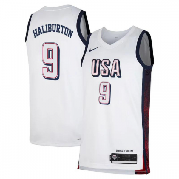 Tyrese Haliburton 2024 Team USA Jersey