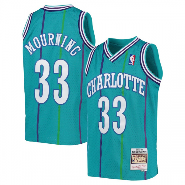 Alonzo Mourning Charlotte Hornets Jersey